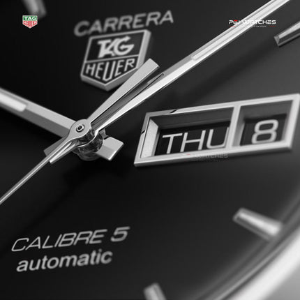 TAG HEUER  Carrera Automatic 41mm Black Dial Steel - WAR201A.BA0723