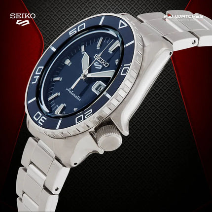 SEIKO 5 Sports Automatic Blue Dial Stainless Steel Strap – SRPK97K1