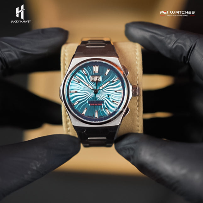 LUCKY HARVEY Chiming Guilloché Luxury Automatic Men’s Watch