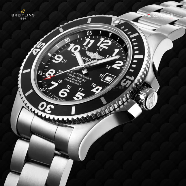BREITLING Superocean II 44 Automatic Black Dial Stainless Steel - A17392D71B1A1