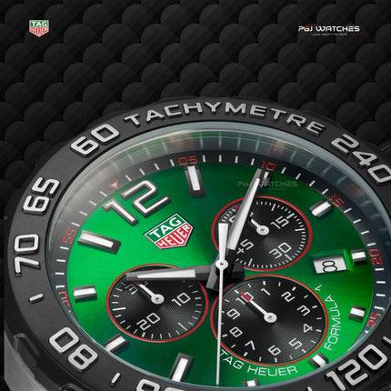 TAG HEUER Formula 1 Chronograph GREEN RUBBER - CAZ101AP.FT8056