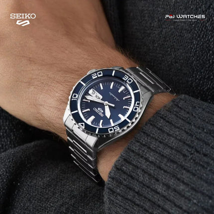 SEIKO 5 Sports Automatic Blue Dial Stainless Steel Strap – SRPK97K1