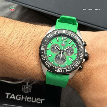 TAG HEUER Formula 1 Chronograph GREEN RUBBER - CAZ101AP.FT8056