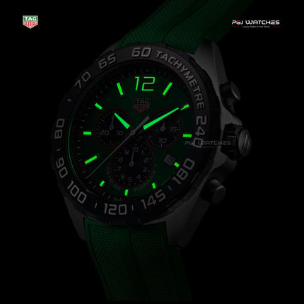 TAG HEUER Formula 1 Chronograph GREEN RUBBER - CAZ101AP.FT8056