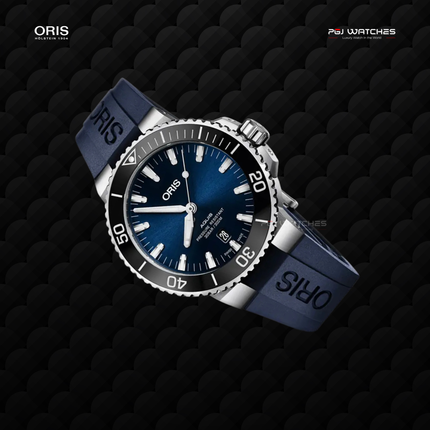 ORIS Aquis Date Blue Dial Blue Rubber - 01.733.7730.4135.07.4.24.65EB