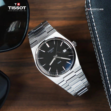 TISSOT PRX 40mm T-Classic Black Dial Stainless Steel Strap - T137.410.11.051.00