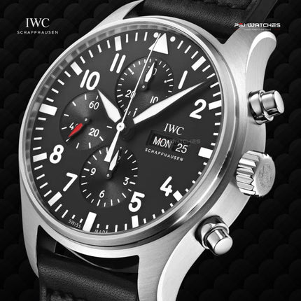 IWC Pilot's Watch Chronograph 43mm Black Dial - IW377709