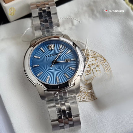 VERSACE V-Urban Silver Stainless Steel Blue Dial Quartz - VELQ00419