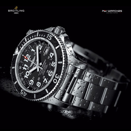 BREITLING Superocean II 44 Automatic Black Dial Stainless Steel - A17392D71B1A1