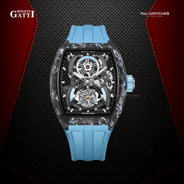BONEST GATTI Carbon Fiber Automatic Tourbillon Movement - BG9006-R