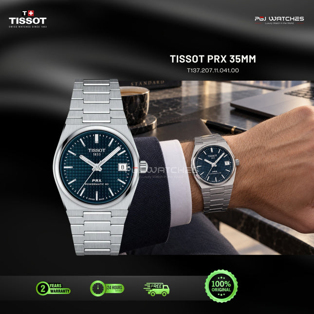TISSOT PRX Powermatic 80 Blue Dial Stainless Steel 35mm Automatic - T137.207.11.041.00