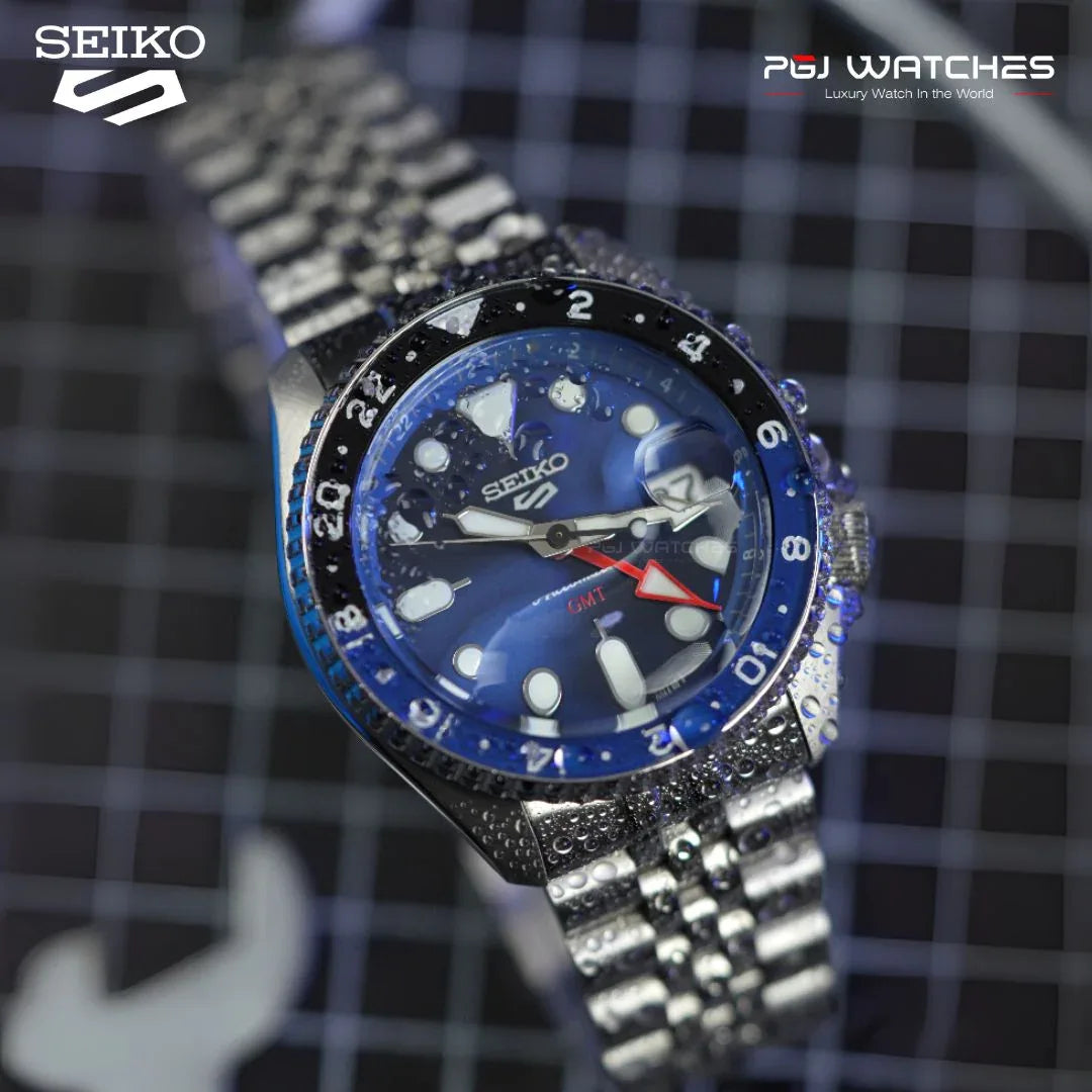 SEIKO 5 GMT Batman SKX Sports Style Blue Dial Stainless Steel SSK003 seiko-5-gmt-batman-skx-sports-style-blue-dial-stainless-steel-ssk003
