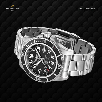 BREITLING Superocean II 44 Automatic Black Dial Stainless Steel - A17392D71B1A1