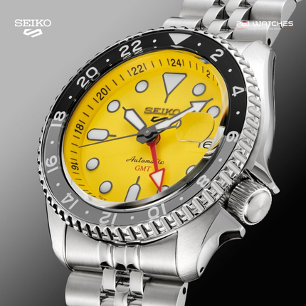 SEIKO 5 Sports GMT “SKX” Yellow Dial - SSK017K1
