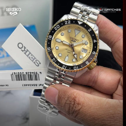 SEIKO 5 Sports GMT Taiwan 60th Anniversary Limited Edition Automatic Yellow Dial Stainless Steel Strap – SSK044