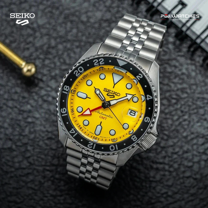 SEIKO 5 Sports GMT “SKX” Yellow Dial - SSK017K1