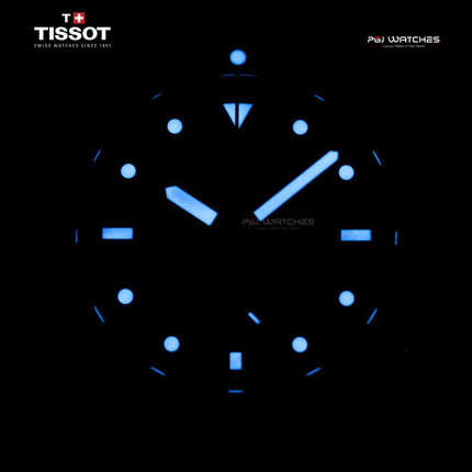TISSOT Seastar 1000 Chronograph 45.5mm T‑Sport Black Dial Stainless Steel Bracelet - T120.417.11.051.00
