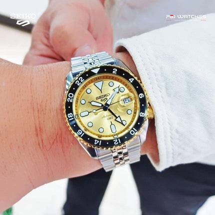 SEIKO 5 Sports GMT Taiwan 60th Anniversary Limited Edition Automatic Yellow Dial Stainless Steel Strap – SSK044