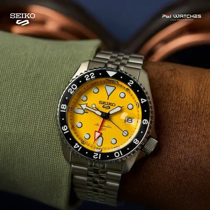SEIKO 5 Sports GMT “SKX” Yellow Dial - SSK017K1
