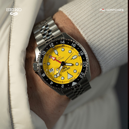SEIKO 5 Sports GMT “SKX” Yellow Dial - SSK017K1