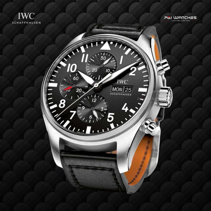 IWC Pilot's Watch Chronograph 43mm Black Dial - IW377709