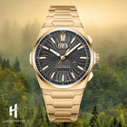 Lucky Harvey Gold Dial Big Date Chiming Automatic