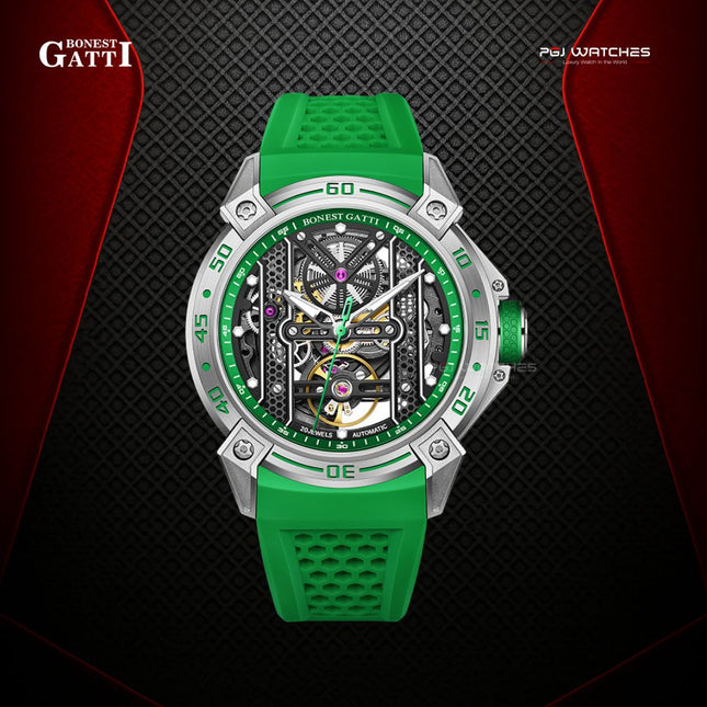 BONEST GATTI Automatic Movement Round Shaped Case 5ATM Waterproof Luminous - BG5805-A3