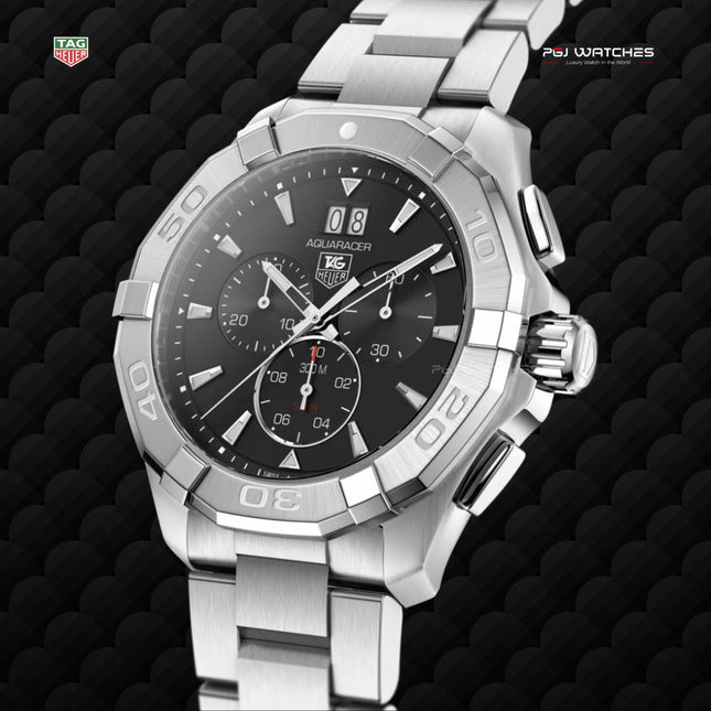 TAG HEUER Aquaracer Quartz 43mm Steel - CAY1110.BA0927