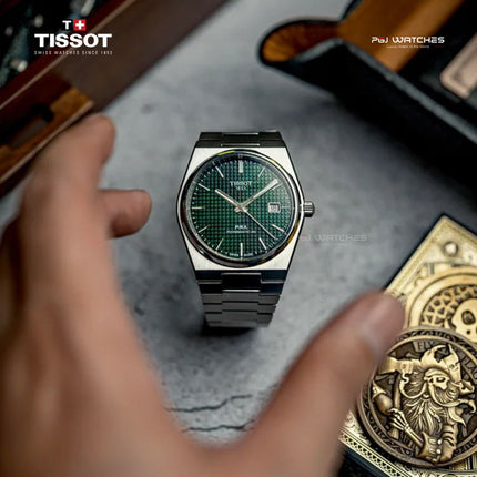 TISSOT PRX Powermatic 80 40mm T‑Classic Green Dial Stainless Steel Bracelet - T137.407.11.091.00