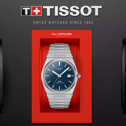 TISSOT PRX Powermatic 80 40mm T‑Classic Blue Dial Stainless Steel Bracelet - T137.407.11.041.00