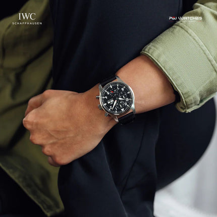 IWC Pilot's Watch Chronograph 43mm Black Dial - IW377709