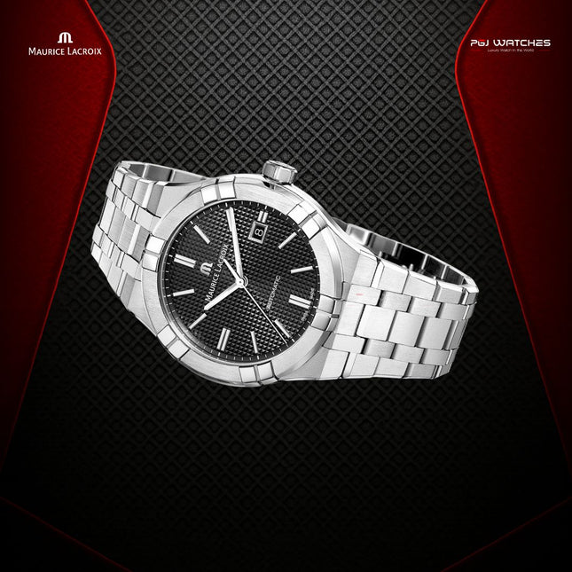 MAURICE LACROIX Aikon Automatic 39mm Black Dial Stainless Steel - AI6008-SS002-330-1