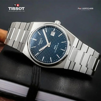 TISSOT PRX Powermatic 80 40mm T‑Classic Blue Dial Stainless Steel Bracelet - T137.407.11.041.00