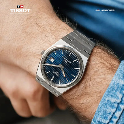 TISSOT PRX Powermatic 80 40mm T‑Classic Blue Dial Stainless Steel Bracelet - T137.407.11.041.00