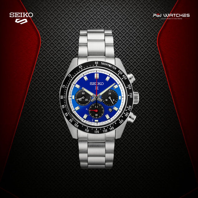 SEIKO Prospex Solar Chronograph Blue Dial Stainless Steel Strap – SSC931