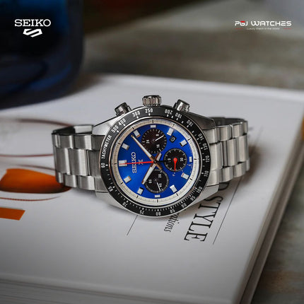SEIKO Prospex Solar Chronograph Blue Dial Stainless Steel Strap – SSC931