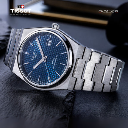 TISSOT PRX Powermatic 80 40mm T‑Classic Blue Dial Stainless Steel Bracelet - T137.407.11.041.00