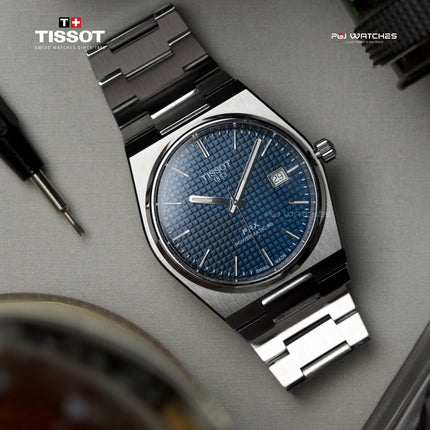 TISSOT PRX Powermatic 80 40mm T‑Classic Blue Dial Stainless Steel Bracelet - T137.407.11.041.00