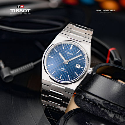 TISSOT PRX Powermatic 80 40mm T‑Classic Blue Dial Stainless Steel Bracelet - T137.407.11.041.00
