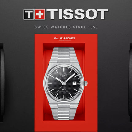 TISSOT PRX Powermatic 80 40mm T-Classic Black Dial Stainless Steel Bracelet - T137.407.11.051.00