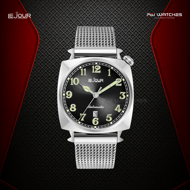 LE JOUR Heritage Black Sunray Dial - LJ-HR-001