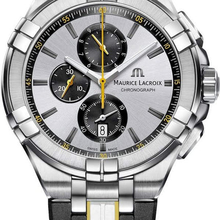 MAURICE LACROIX AIKON Quartz Chronograph “King of the Court” Special Edition 44mm Silver Dial - AI1018-TT030-130-K