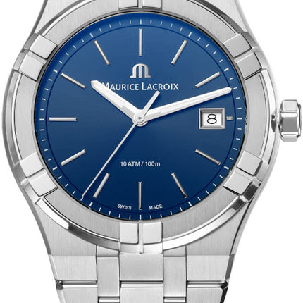 MAURICE LACROIX AIKON Quartz Date 40mm Blue Dial - AI1108-SS002-430-1