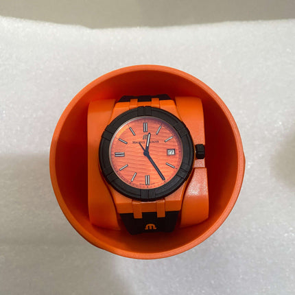 MAURICE LACROIX AIKON #tide Quartz 40mm Orange Dial - AI2008-50050-300-0