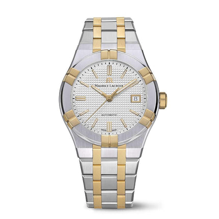 MAURICE LACROIX AIKON Automatic Date 39mm Two-Tone Silver Dial - AI6007-SP012-130-1