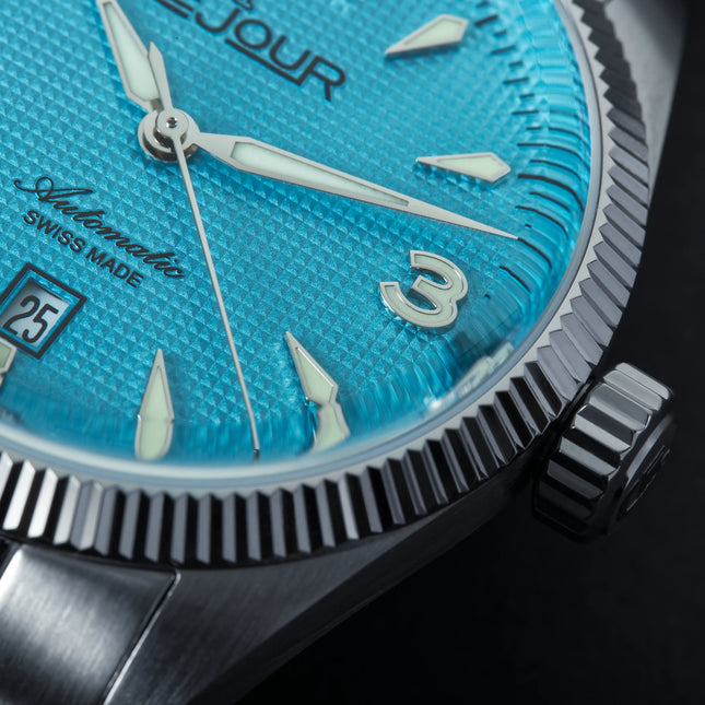 Le Jour Brooklyn Light Blue Stainless Steel