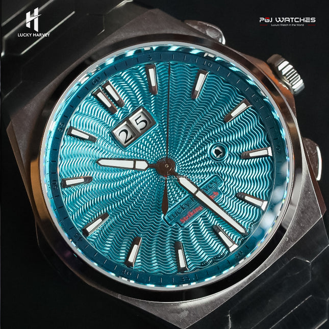 LUCKY HARVEY Chiming Guilloché Luxury Automatic Men’s Watch