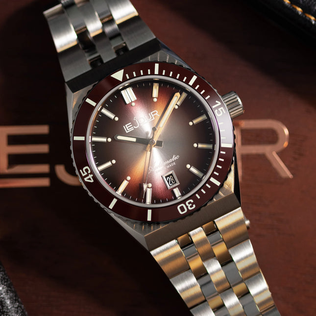 Le Jour Delmare Brown Stainless Steel