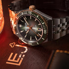 Le Jour Delmare Green Rose Gold Stainless Steel