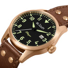 Le Jour Flieger Bronze Black Leather